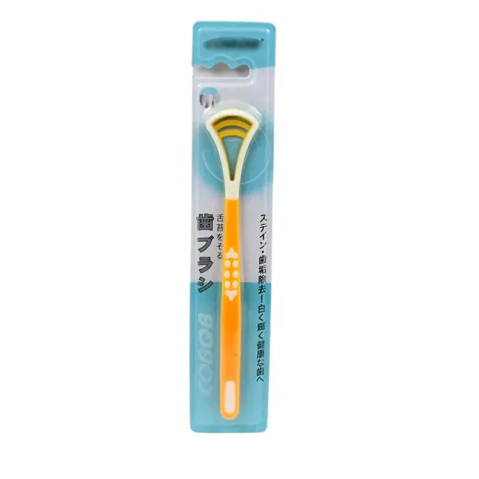 12576 TONGUE SCRAPER AND TONGUE BRUSH GREAT FOR ORAL CARE,  SIMPLE AND STYLISH ODOR REMOVAL (1 PC)