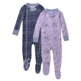 2-Pack Organic Cotton Snug-Fit Footed Pajama