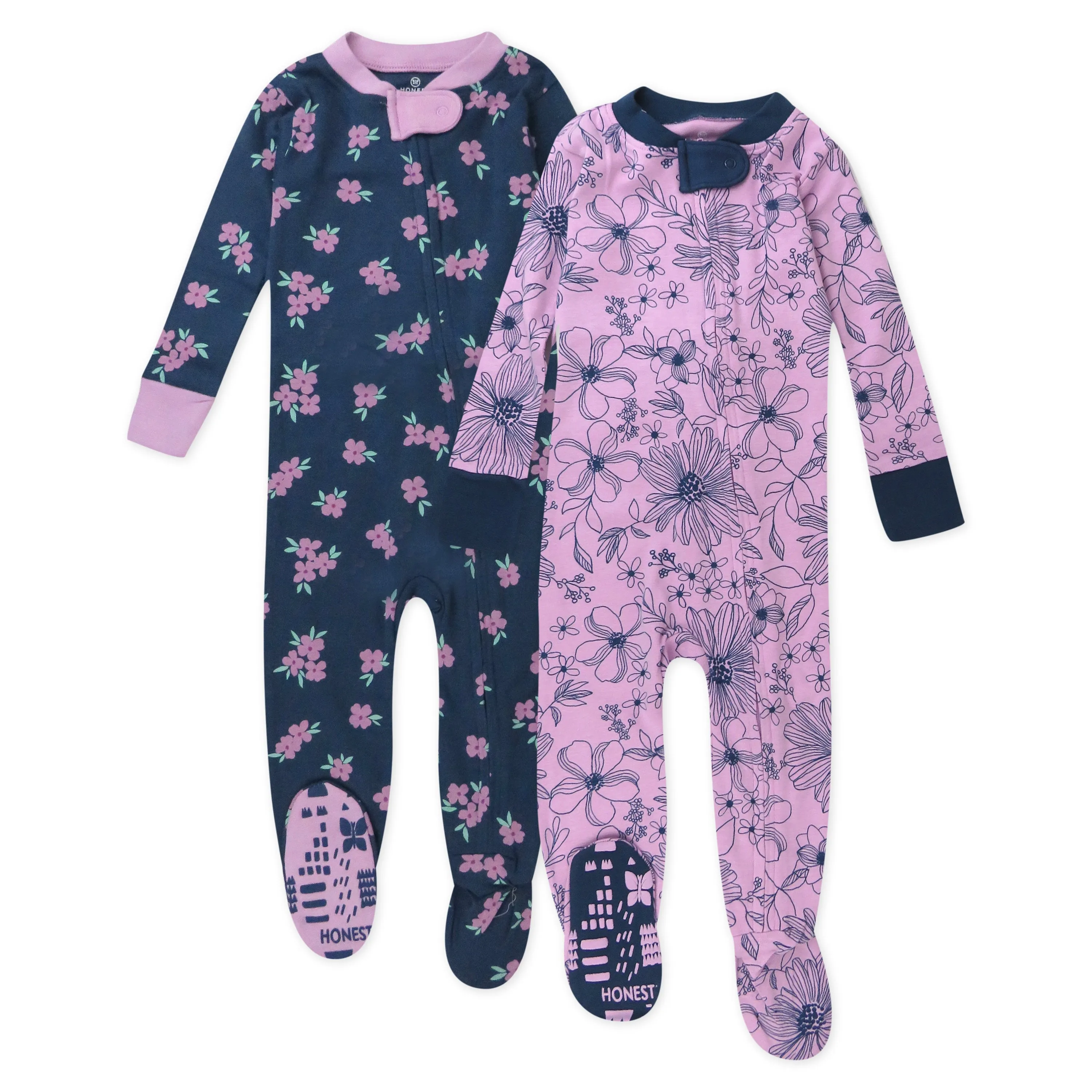 2-Pack Organic Cotton Snug-Fit Footed Pajama