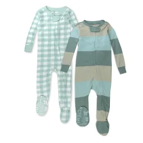 2-Pack Organic Cotton Snug-Fit Footed Pajama