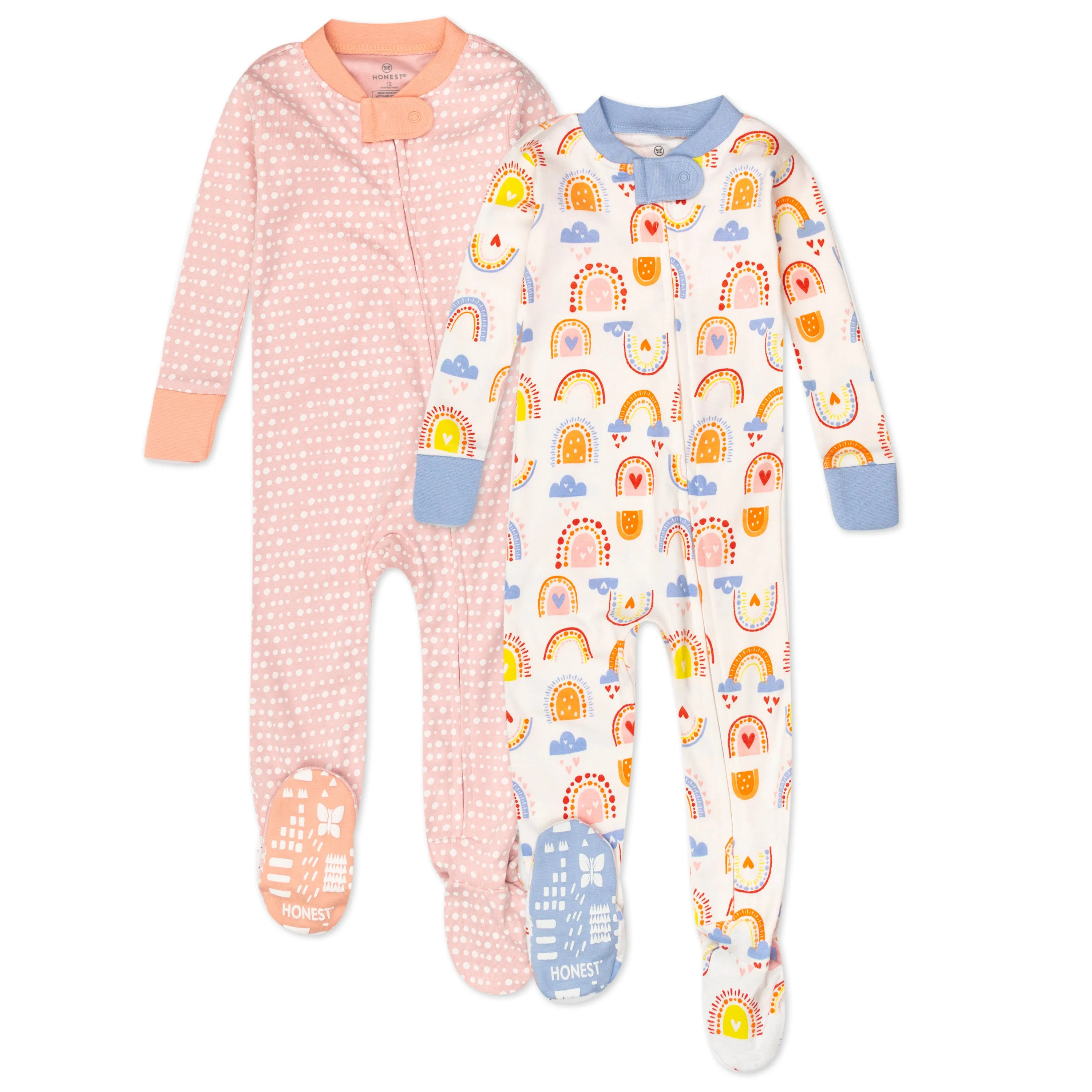 2-Pack Organic Cotton Snug-Fit Footed Pajama