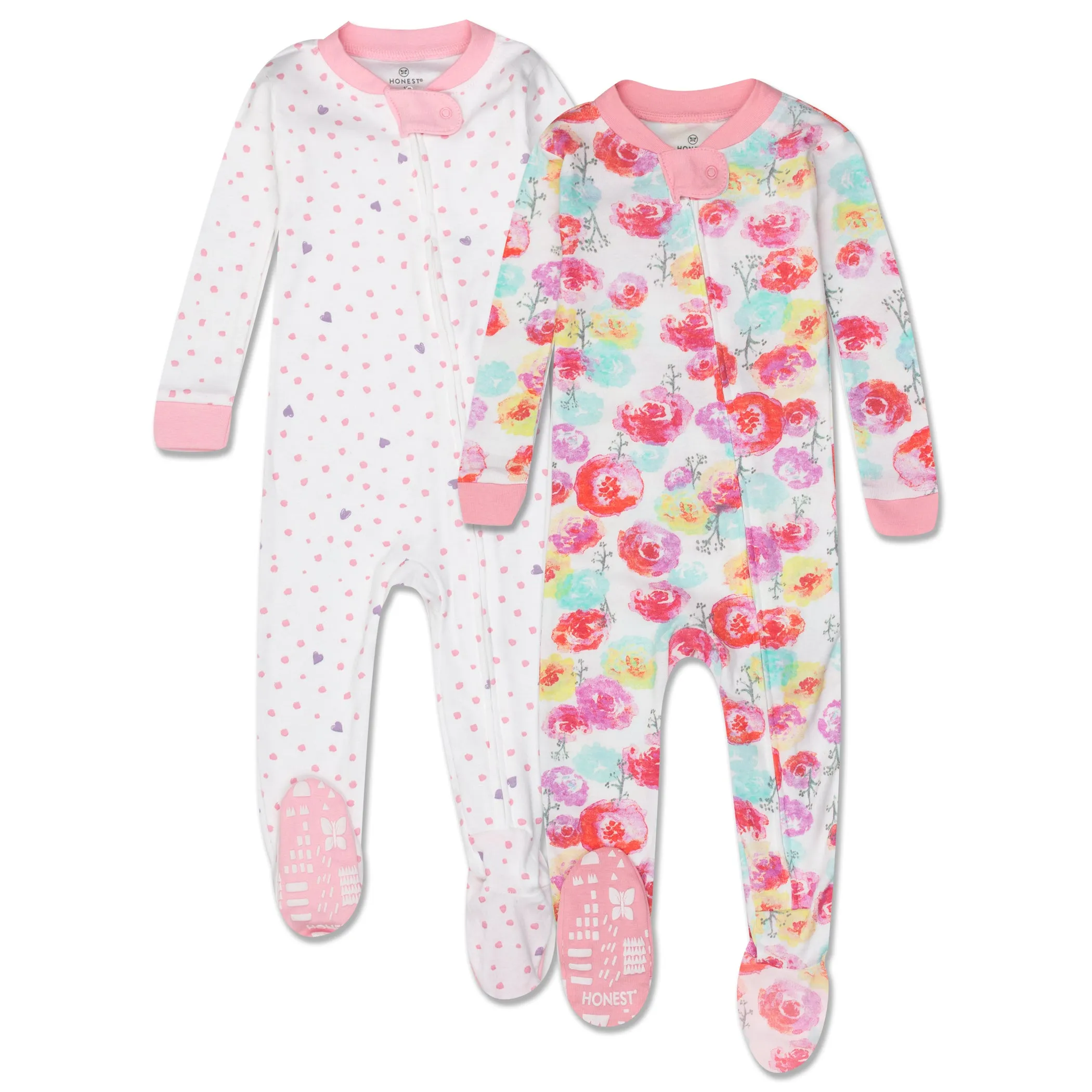 2-Pack Organic Cotton Snug-Fit Footed Pajama