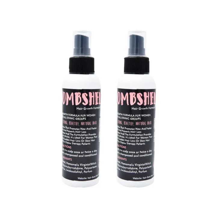 2 x Bombshell Hair Growth Spray Women