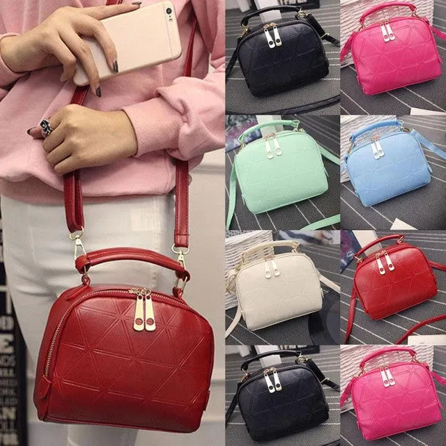 2016 Women Bag Casual Fashion Lady Tote Purse Pu Leather Handbag Shoulder Bag  Women Messenger