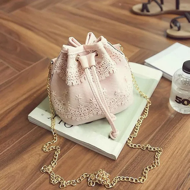 2016 Women Bag Famous Brands Messenger Satchel Bag Cross Body Women Lace Handbag Shoulder Bags