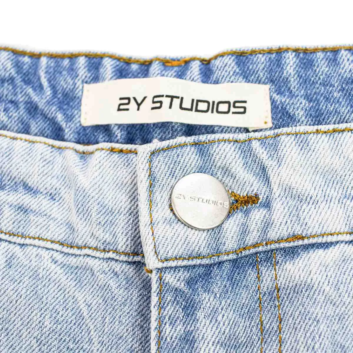 2Y Studios Anduin Ripped Baggy Jeans J-B-10002-LBLUE - hellblau