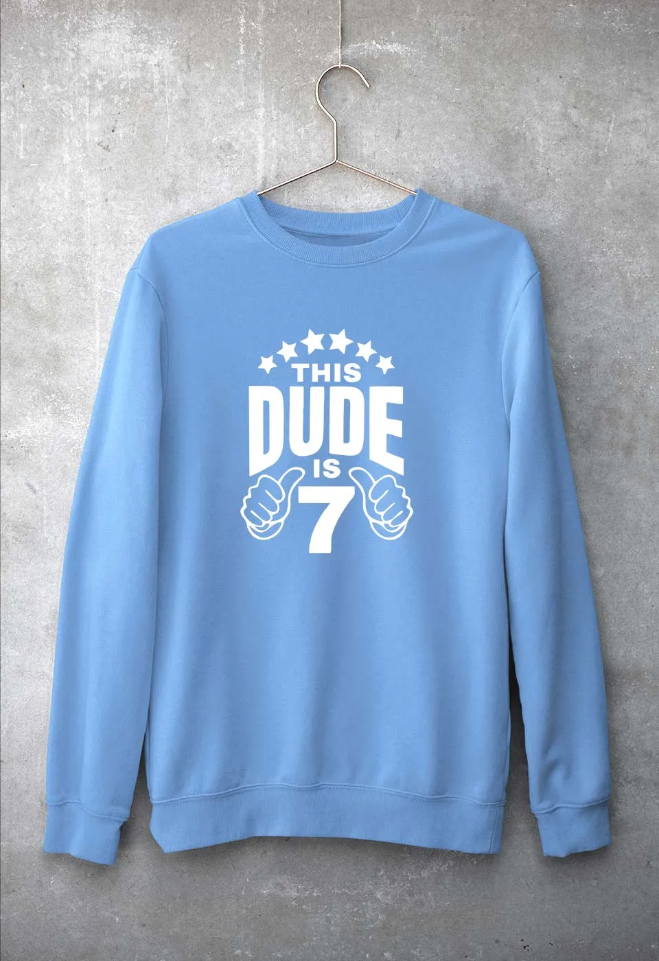 7th Happy Birthday Sweatshirt for Men/Women