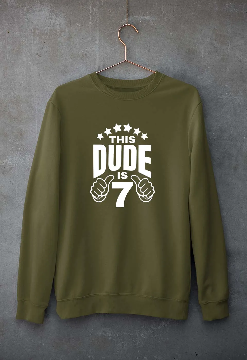 7th Happy Birthday Sweatshirt for Men/Women