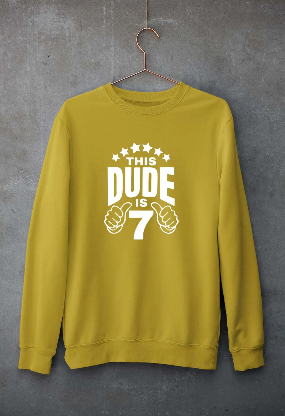 7th Happy Birthday Sweatshirt for Men/Women