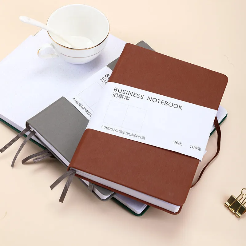 A5 leather tight belt notepad customized