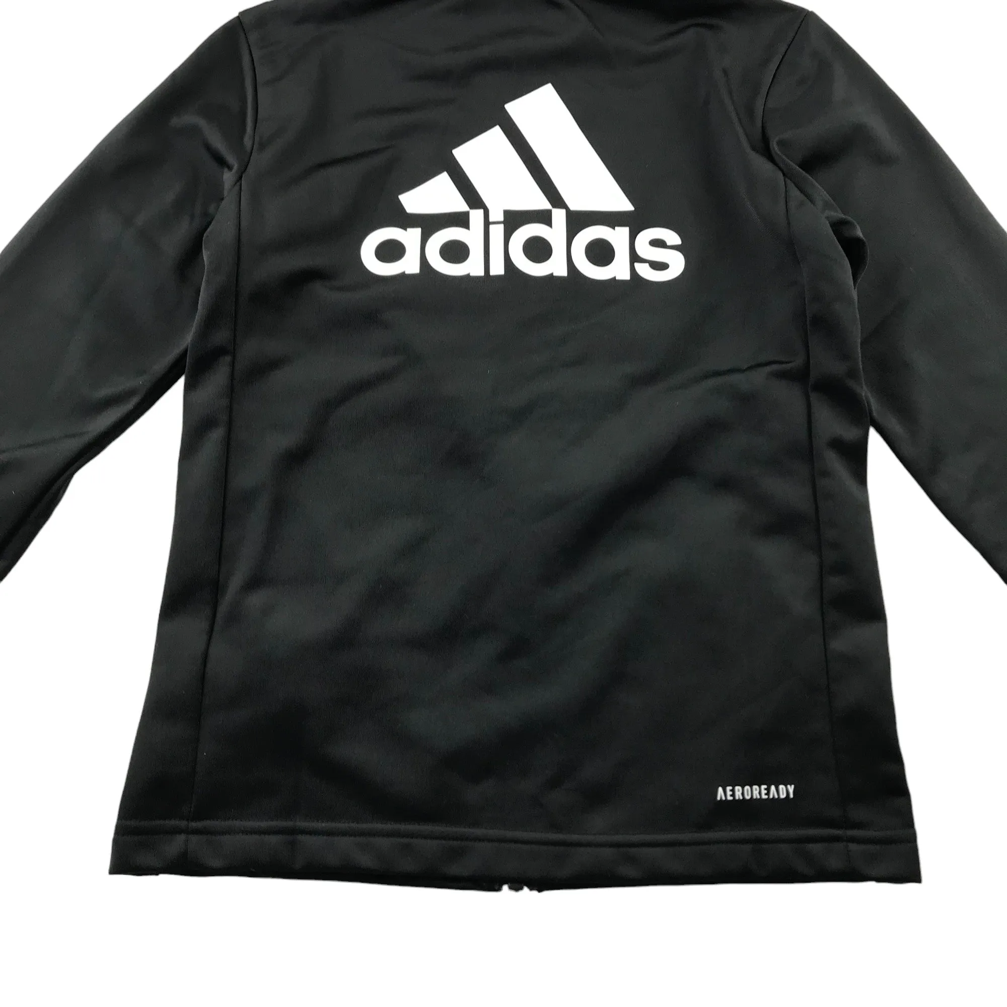 Adidas sweatshirt 7-8 years black sporty zip top