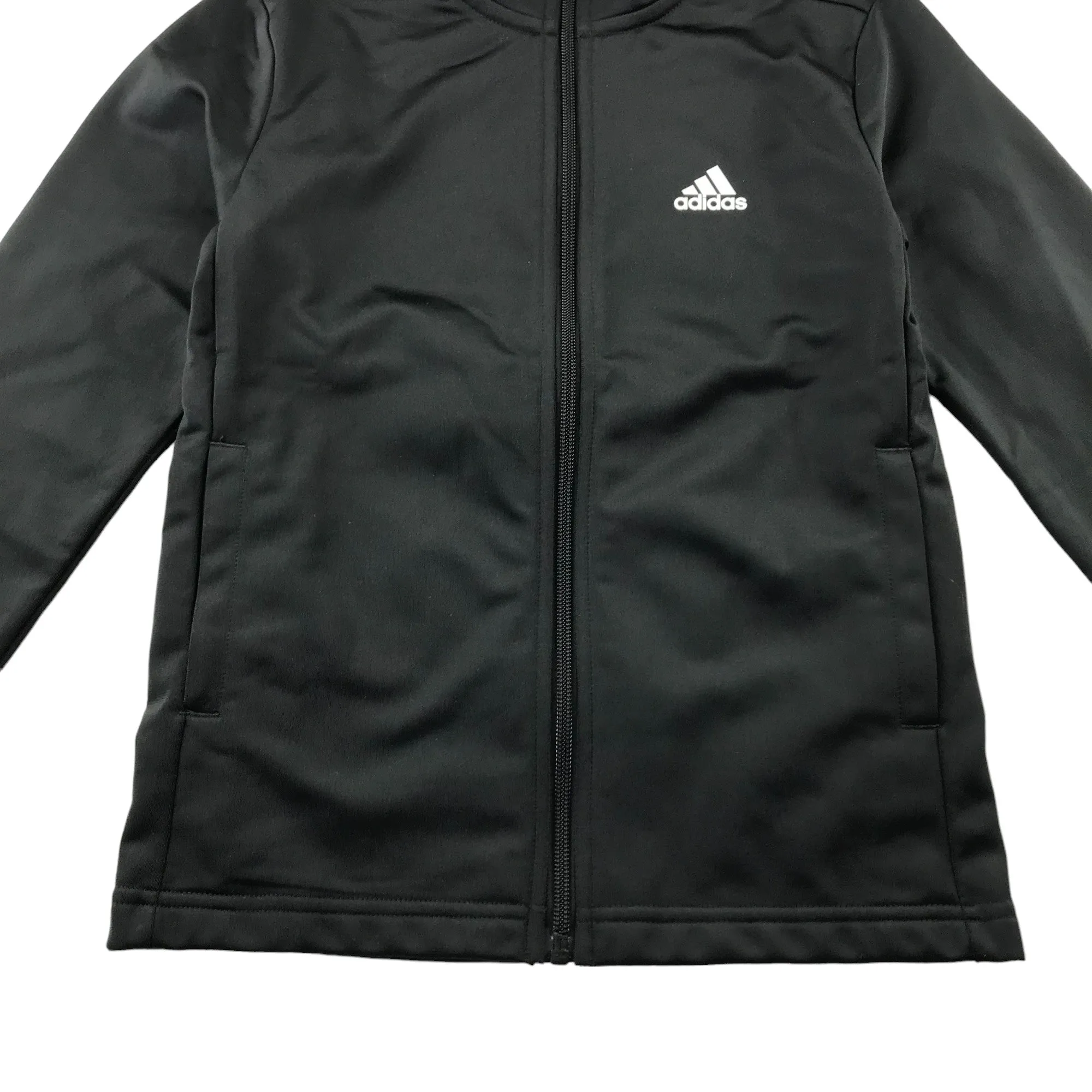 Adidas sweatshirt 7-8 years black sporty zip top