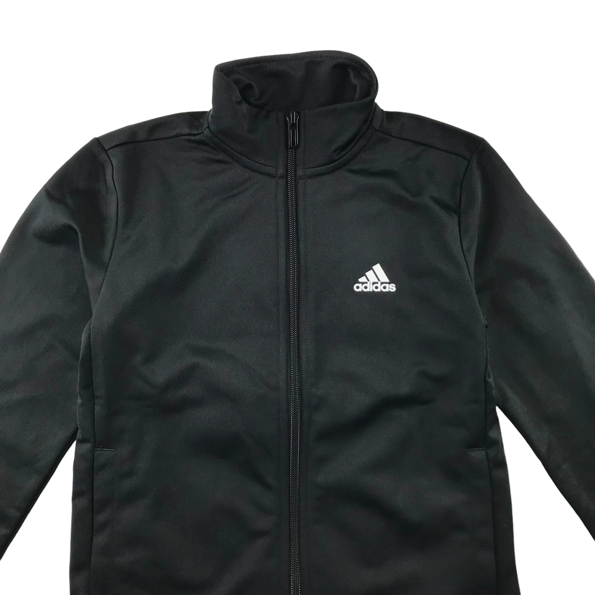 Adidas sweatshirt 7-8 years black sporty zip top