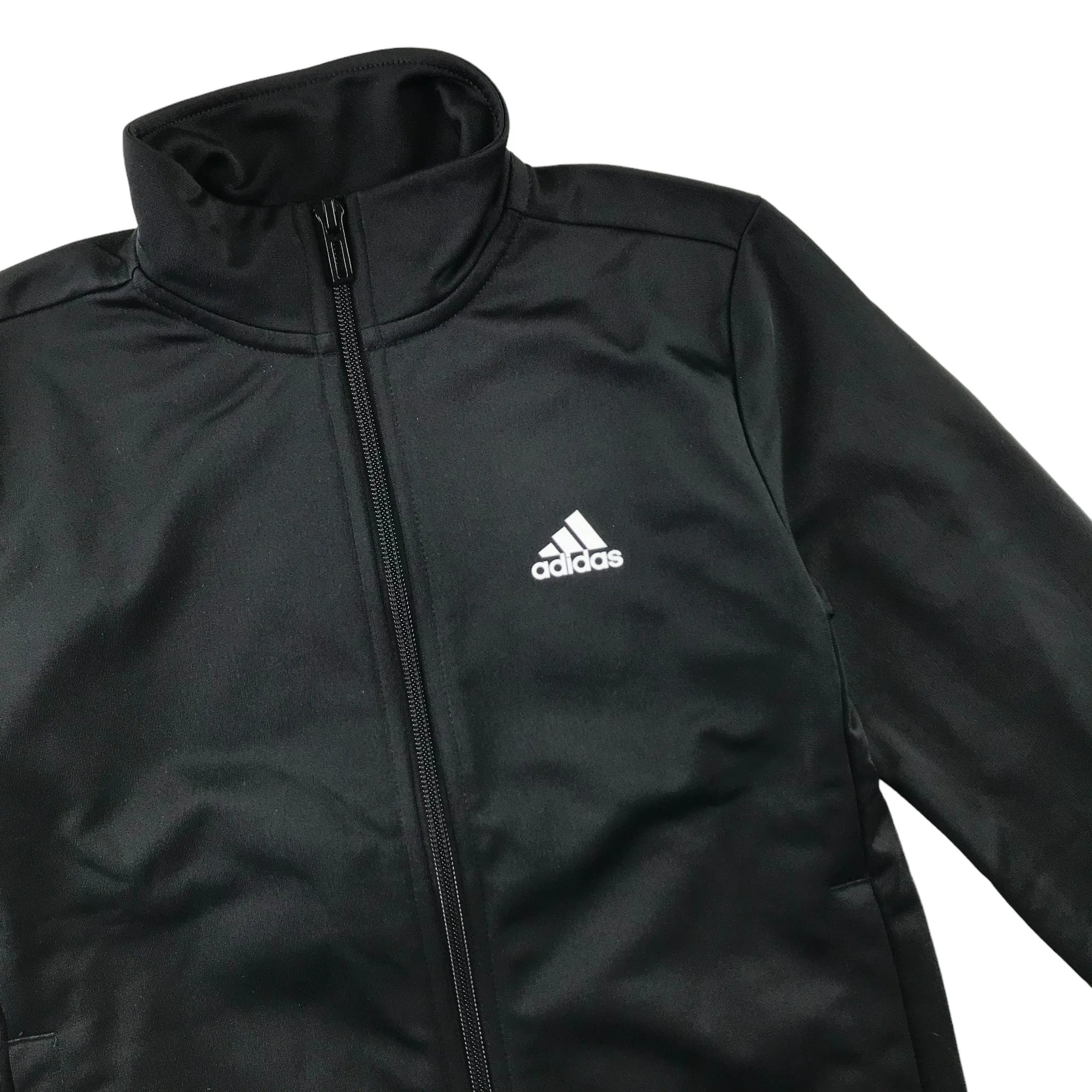 Adidas sweatshirt 7-8 years black sporty zip top