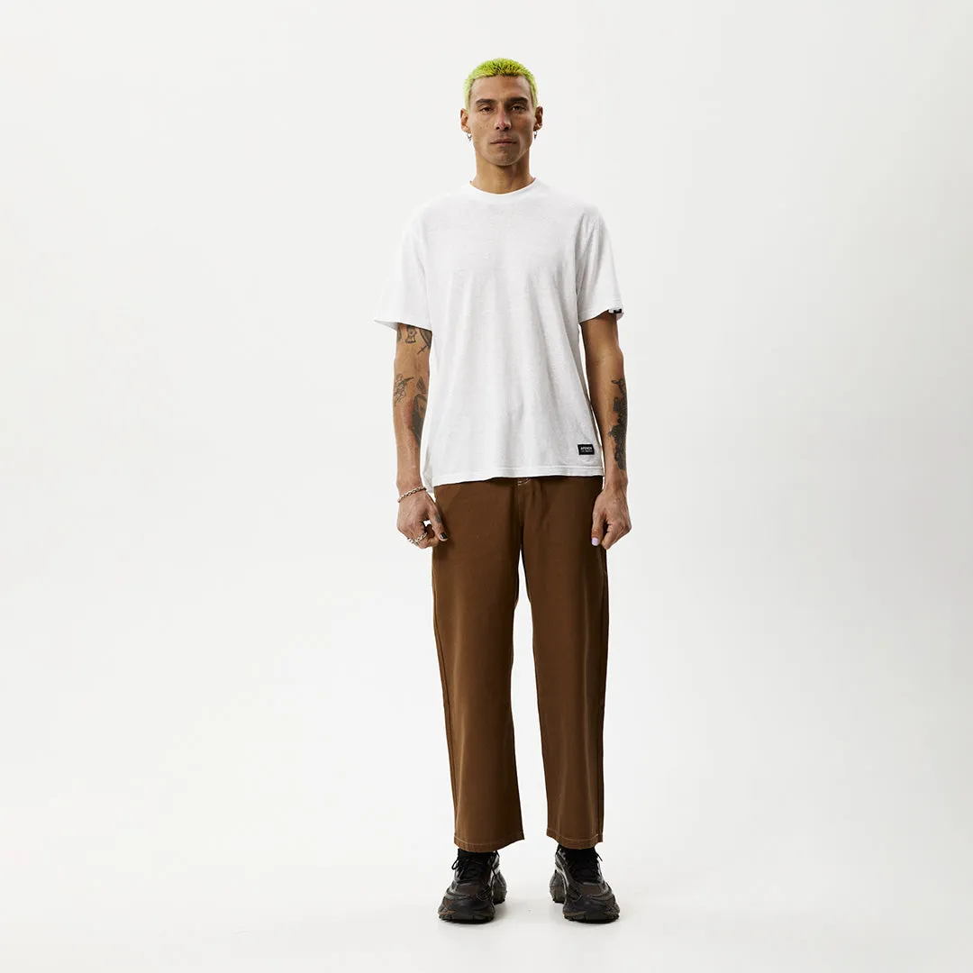 AFENDS Mens Pablo - Baggy Pants - Toffee