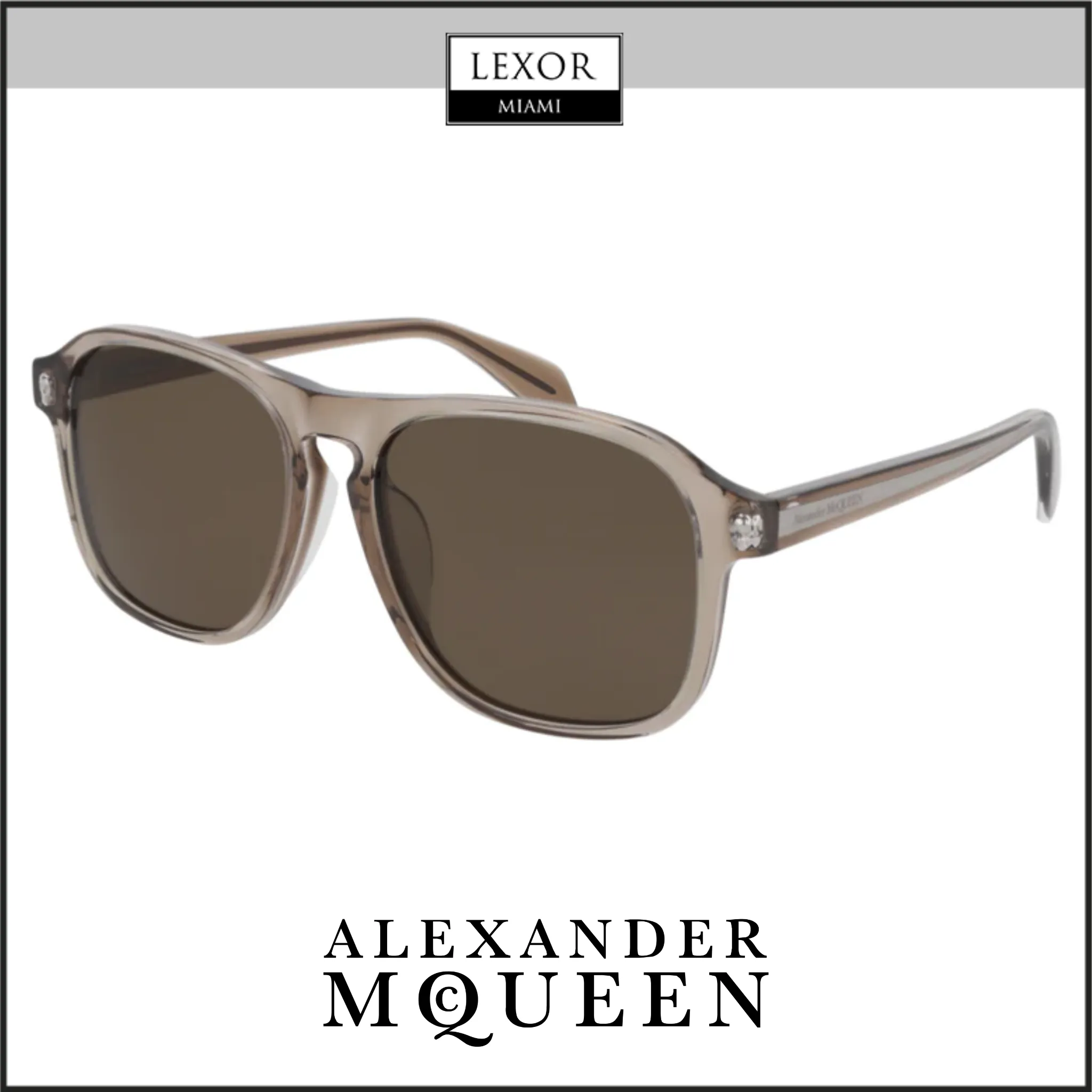 Alexander Mcqueen AM0246SA 002 Sunglasses Men