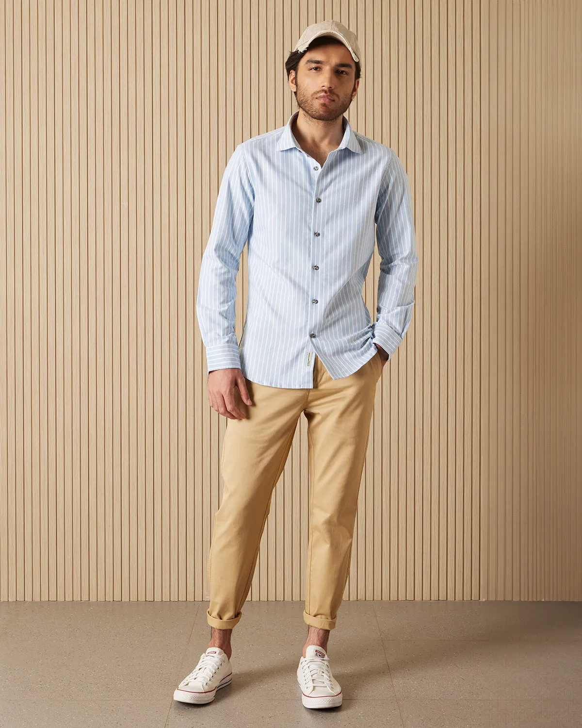 Alpine Accent Oxford Striped Shirt