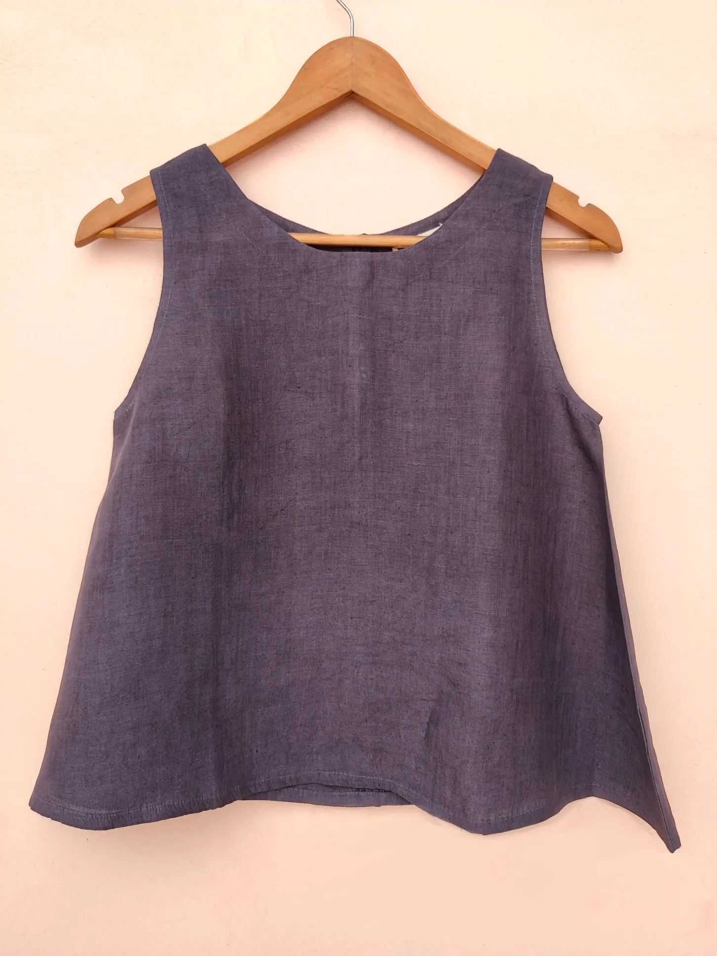 Asagao Linen Sleeveless Top