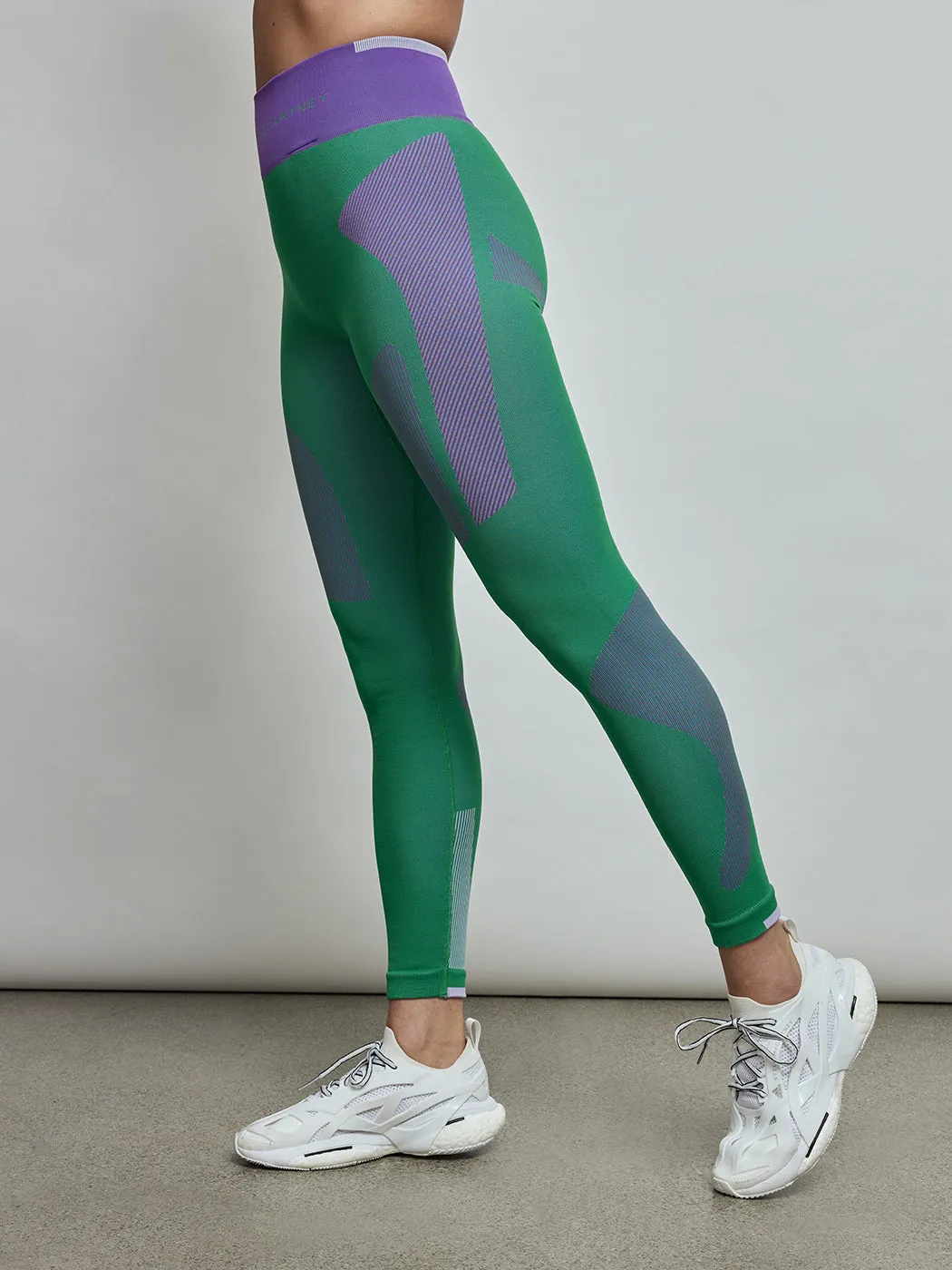 Asmc Truestrength Seamless Tight -   Green/Active Purple/Shift Purple