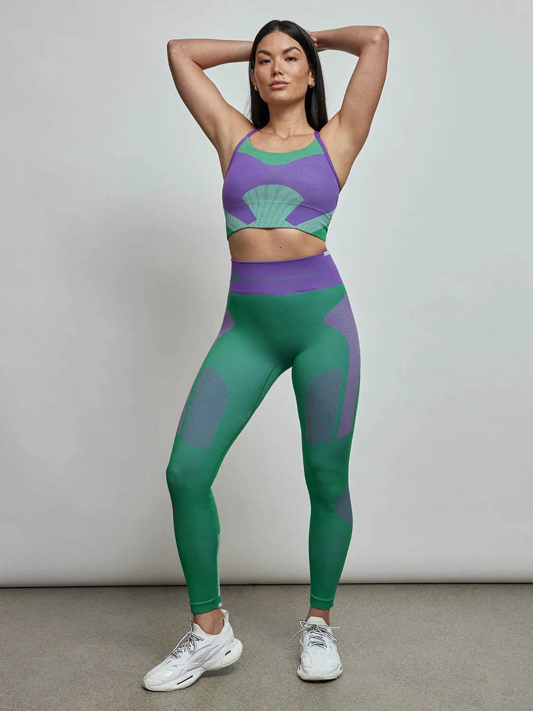 Asmc Truestrength Seamless Tight -   Green/Active Purple/Shift Purple