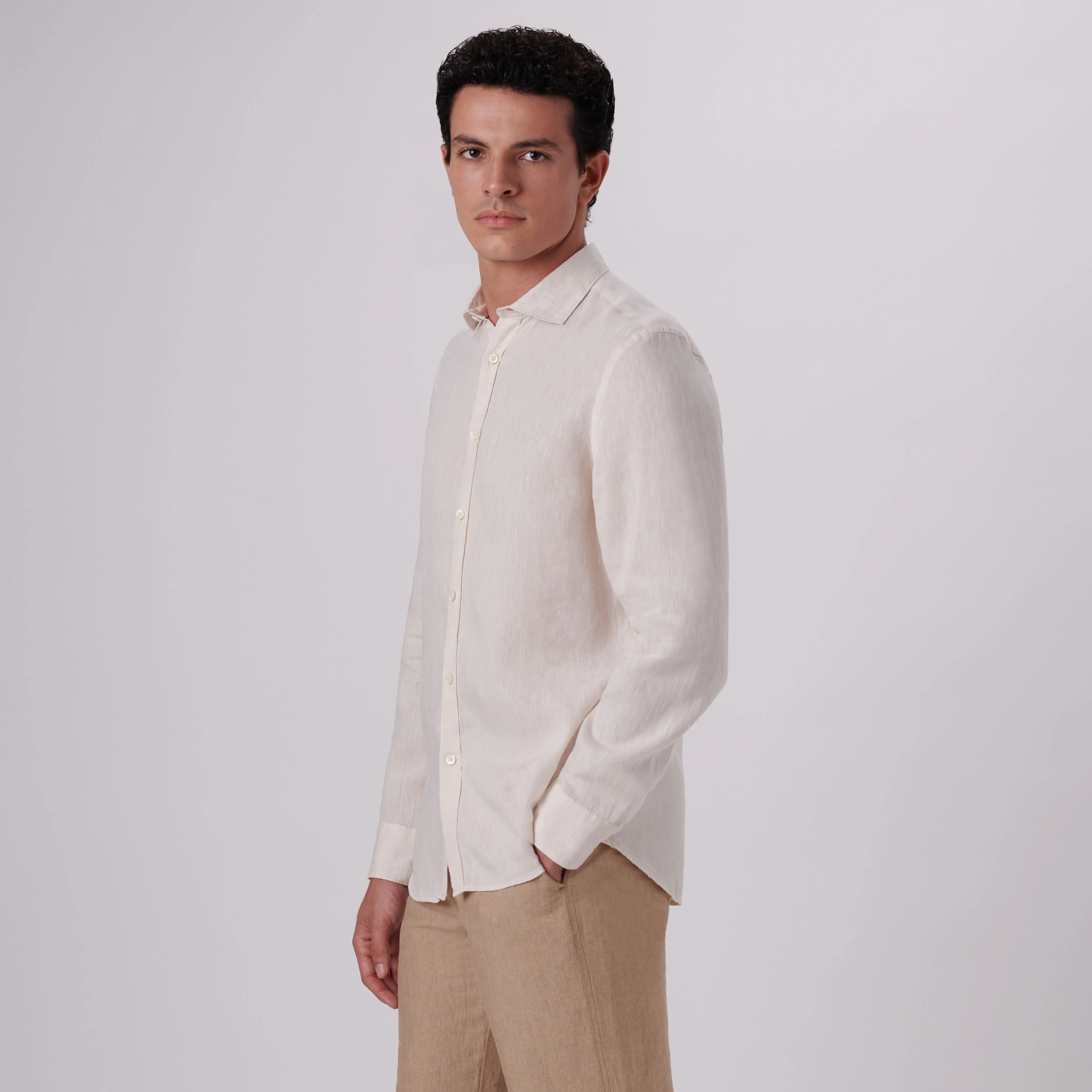 AXEL Solid Linen Shirt