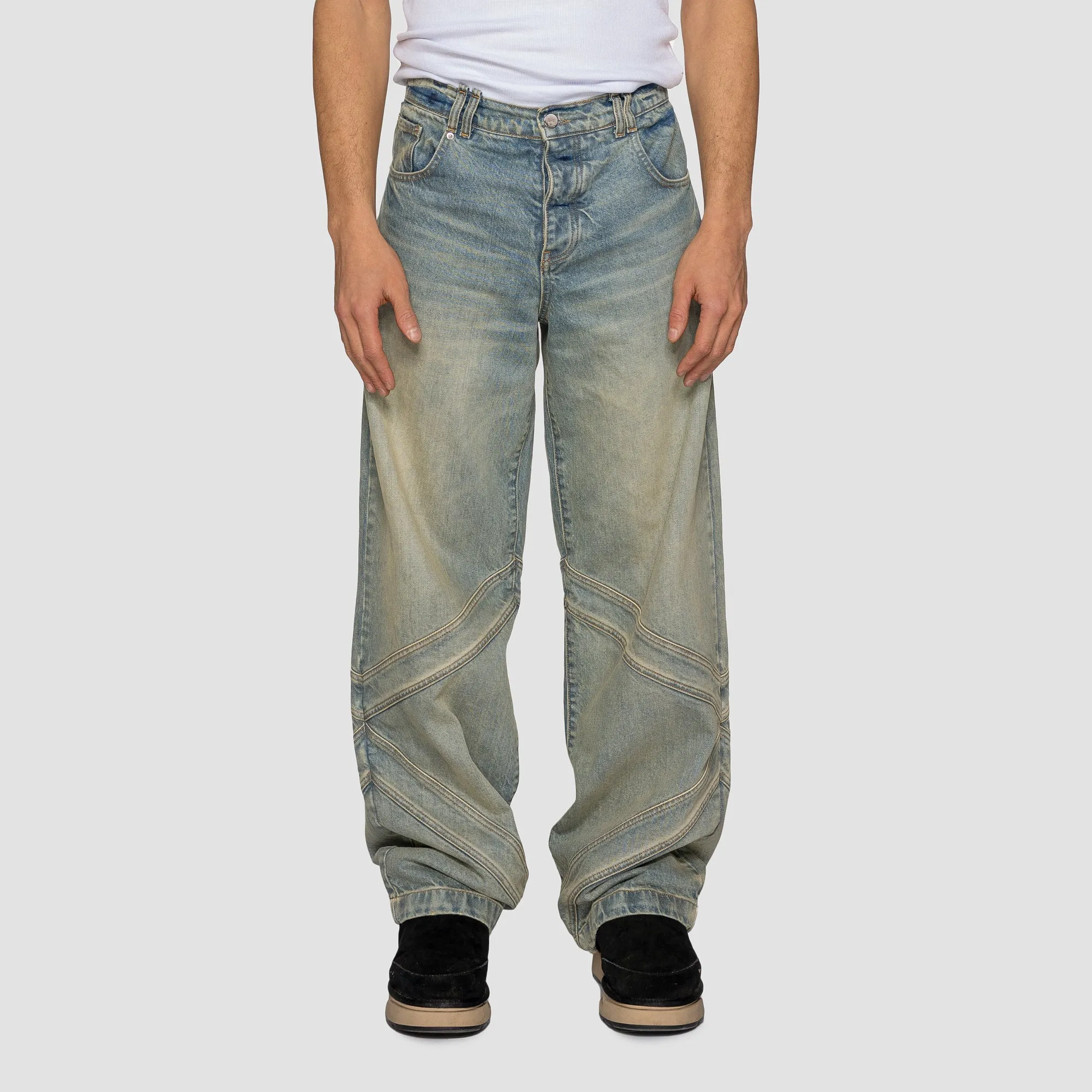 BAGGY CATCH DENIM   CATCH DENIM WASHED BLACK