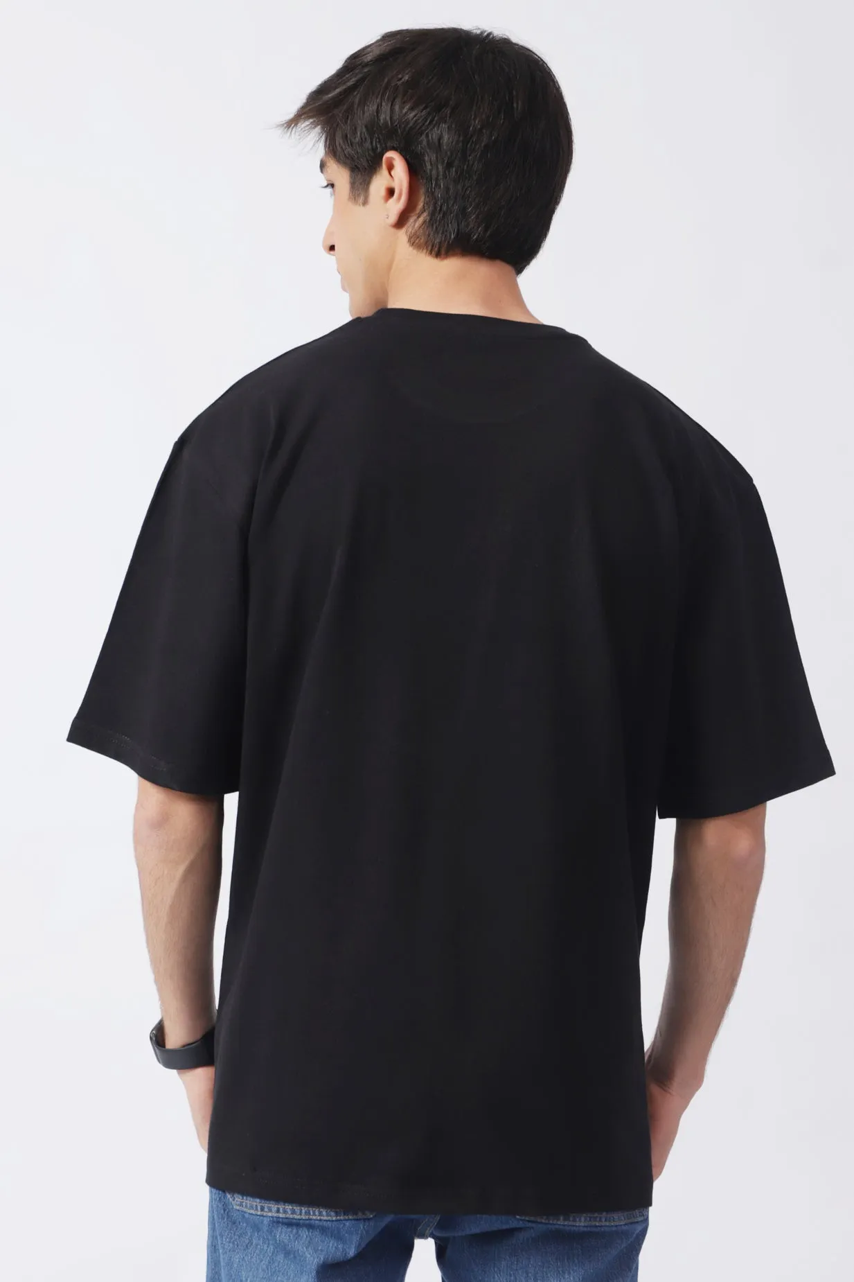 BAGGY FIT EMBOSSED GRAPHIC TEE