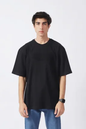 BAGGY FIT EMBOSSED GRAPHIC TEE