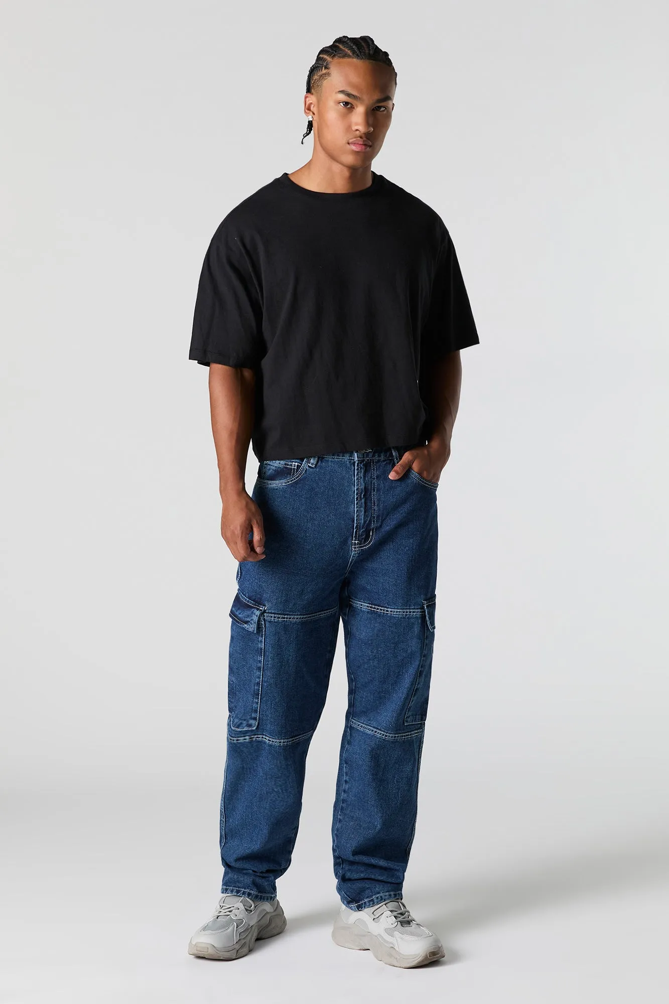 Baggy Straight Leg Cargo Jean