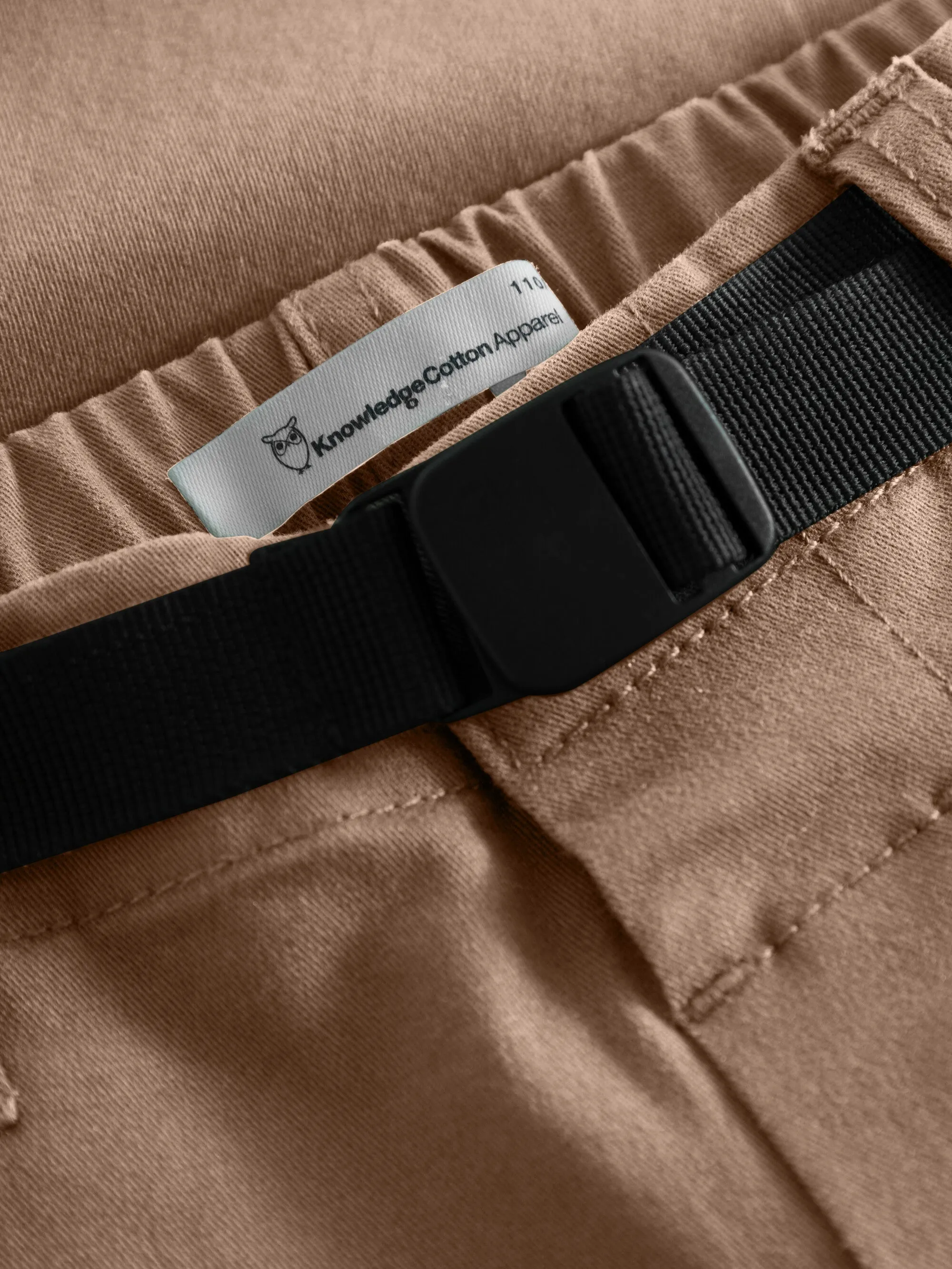 Baggy twill pant belt details - Tuffet