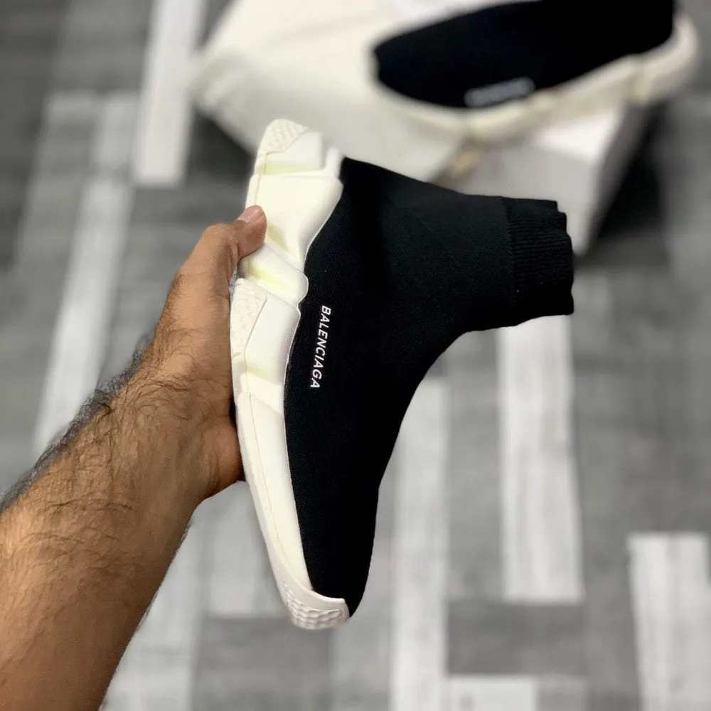 Balenciaga Speed Trainers (Dual White) | Stylish & Streamlined