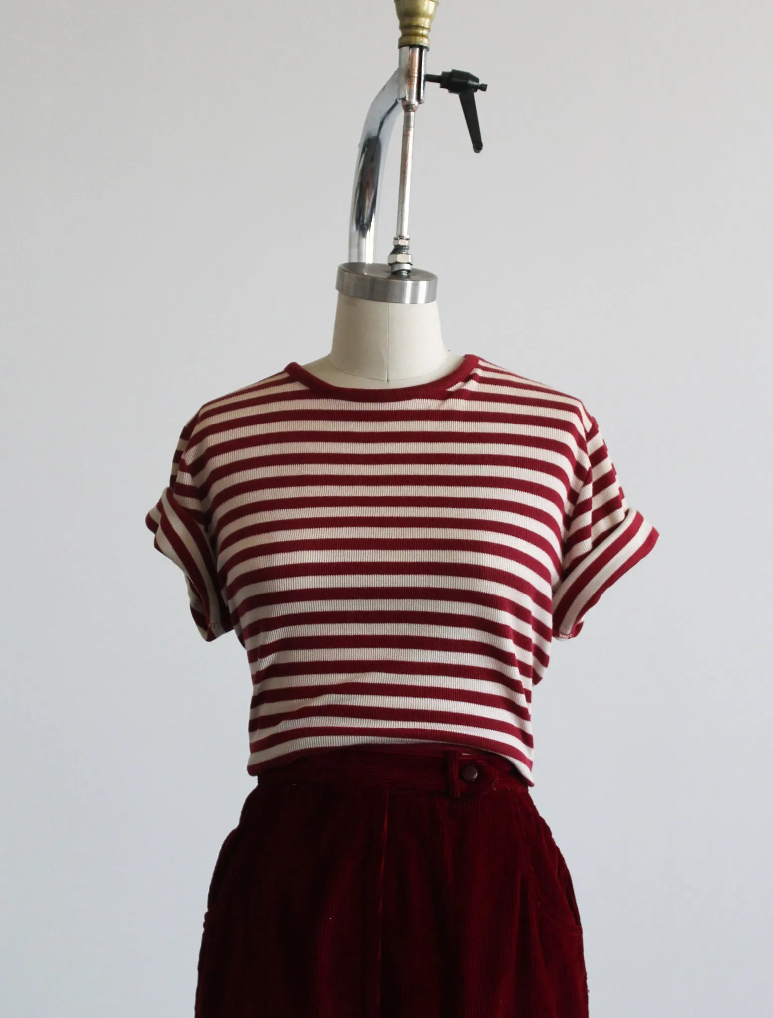 beetroot striped tee