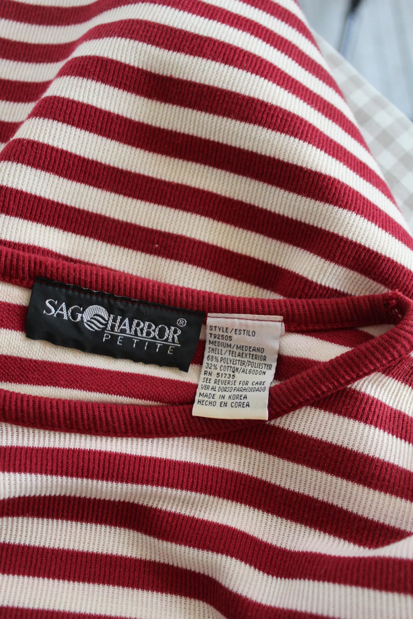 beetroot striped tee