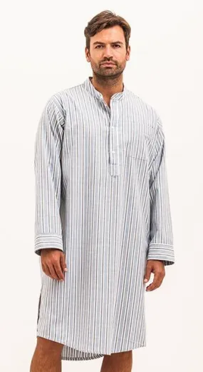 Bespoke -  Blue Striped Nightshirt