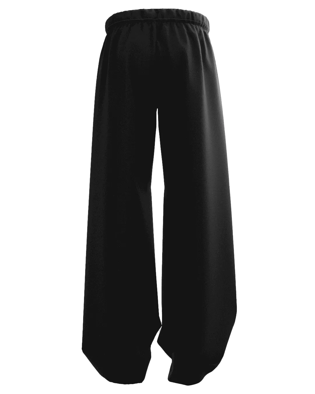 Bexor Black Unisex Straight Fit Baggy Pants