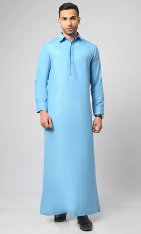 Blue Collared Thobe / Jubba For Men