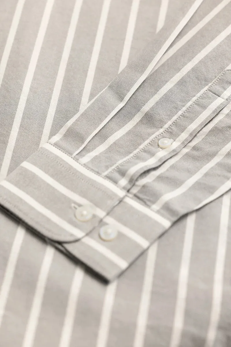 Bodil Grey Striped Shirt