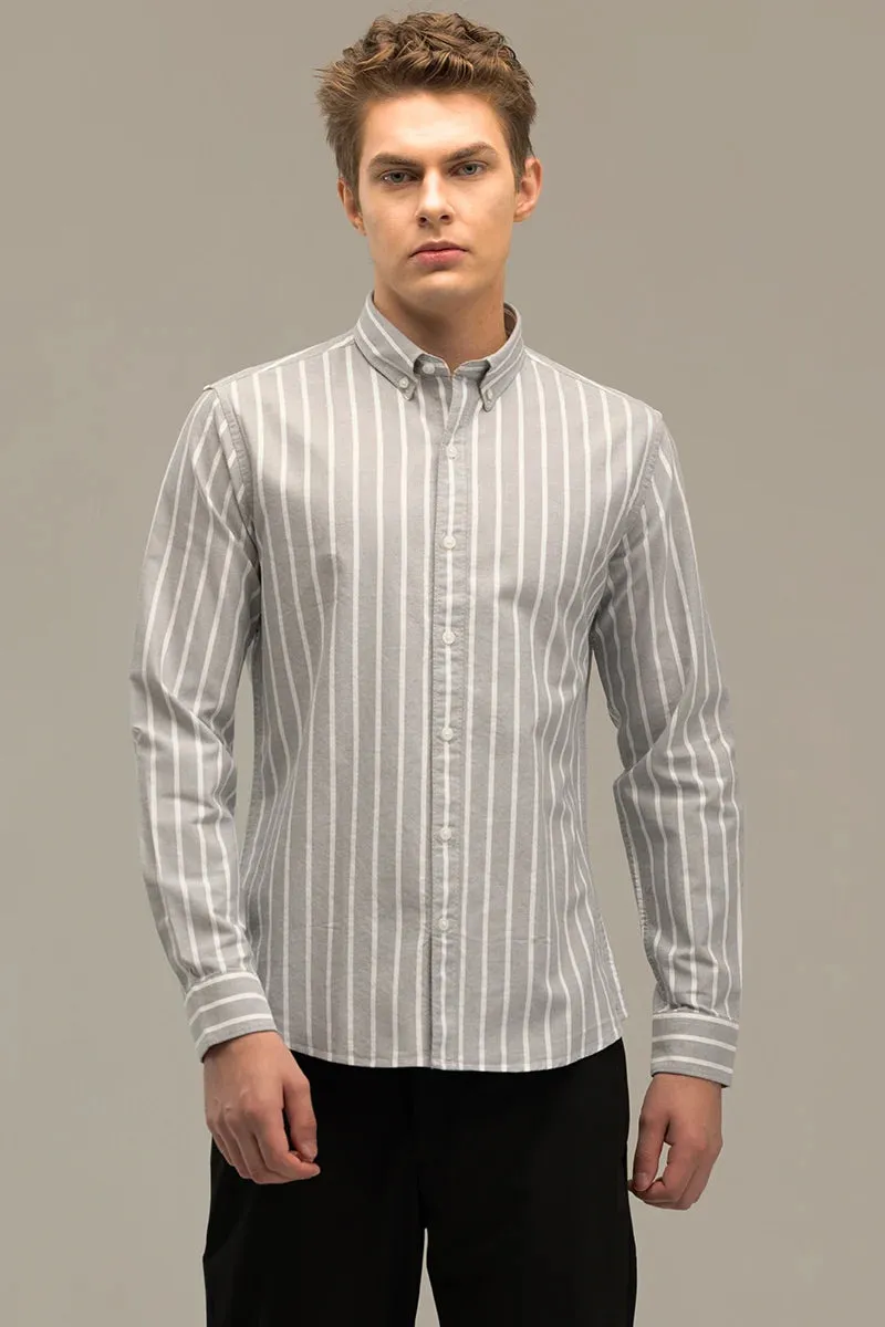 Bodil Grey Striped Shirt