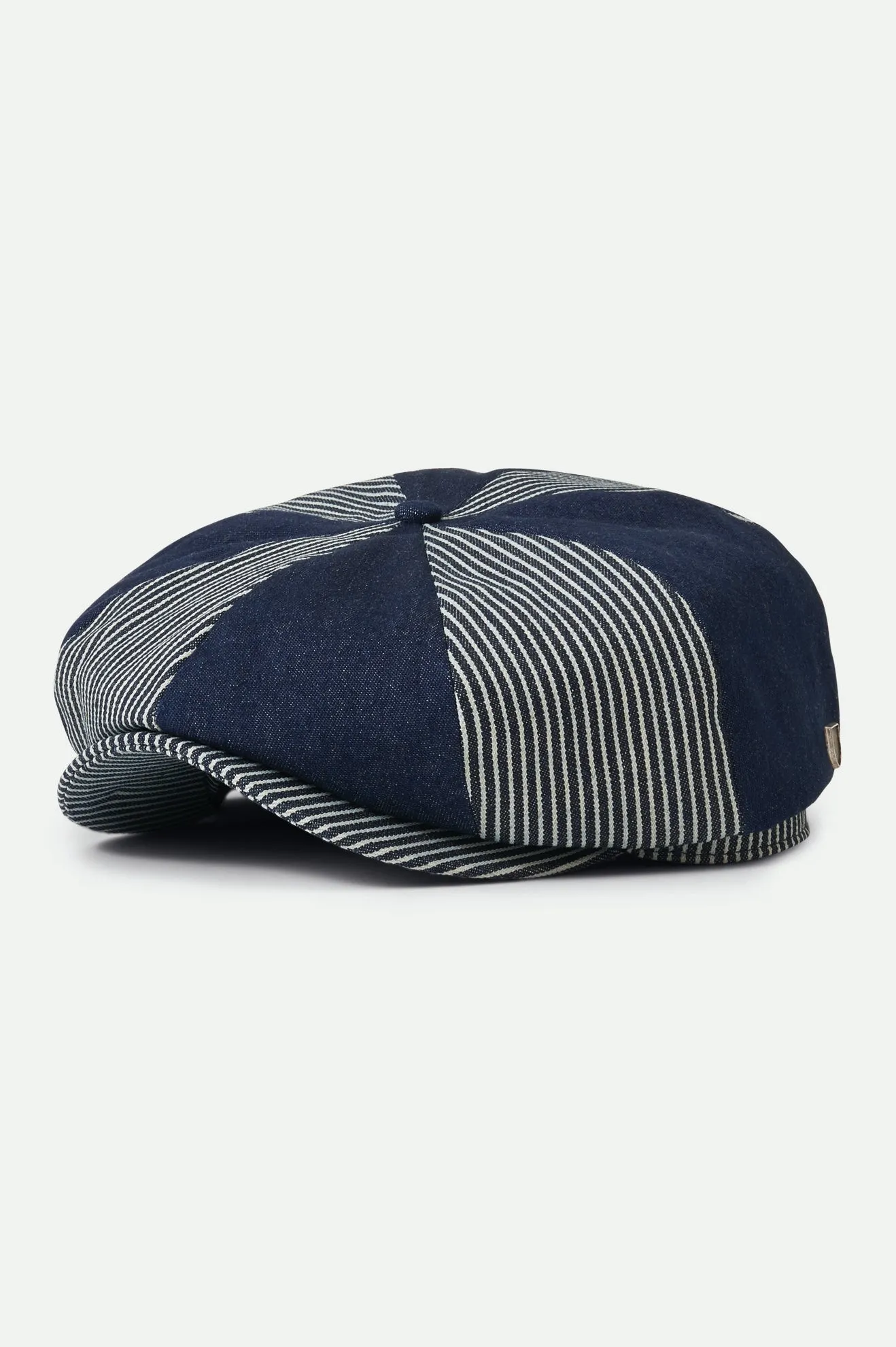 Brood Baggy Snap Cap - Railroad Stripe/Denim