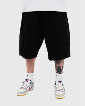 Butter Goods Baggy Denim Shorts - Washed Black