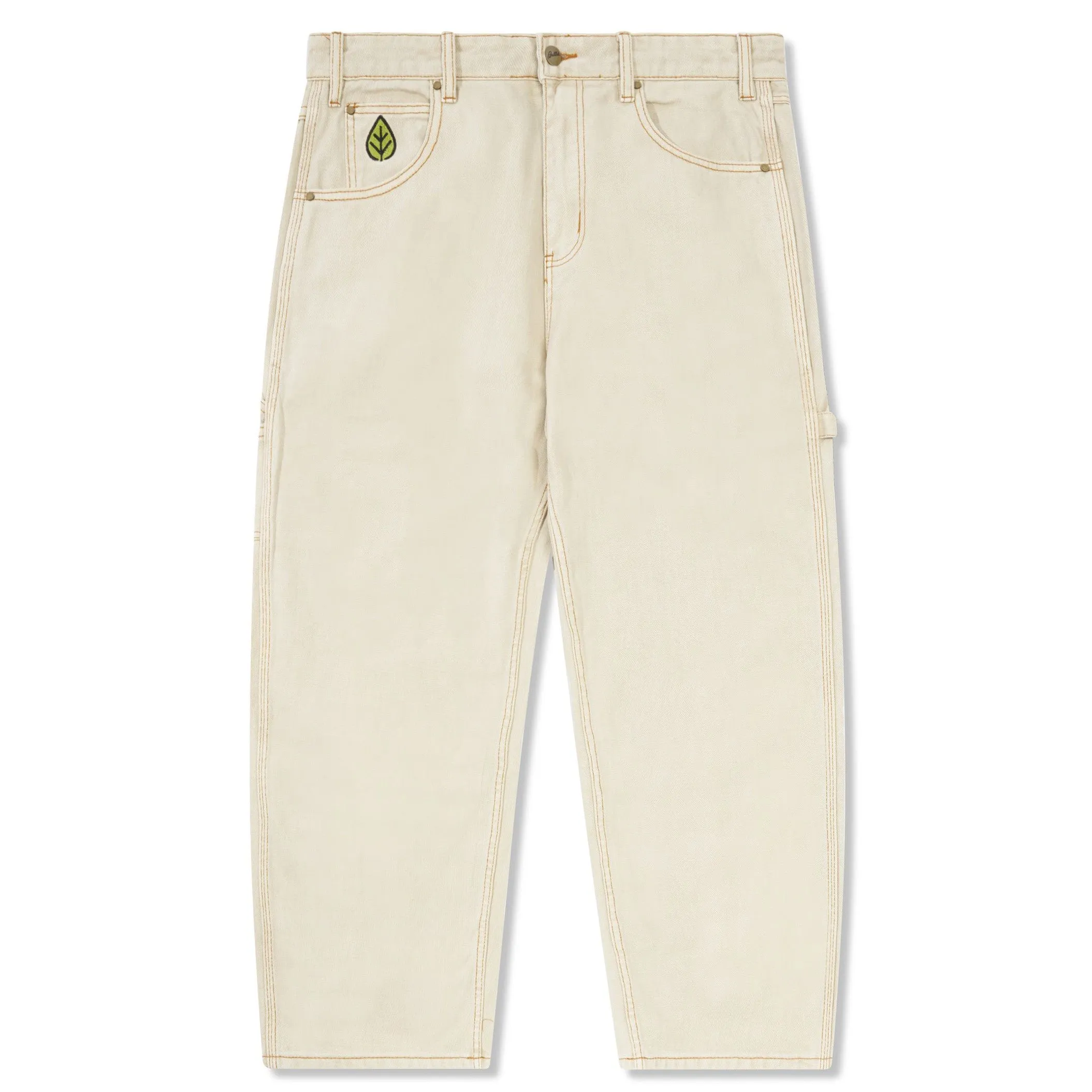 Butter Goods Weathergear Heavy Weight Baggy Denim Jeans Washed Khaki