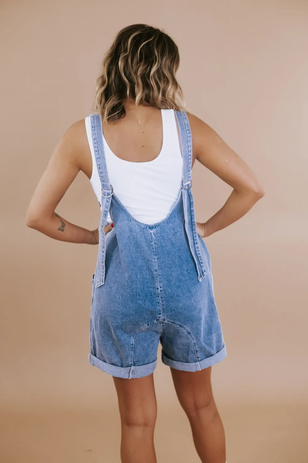 BY TOGETHER: Baggy Denim Shortalls