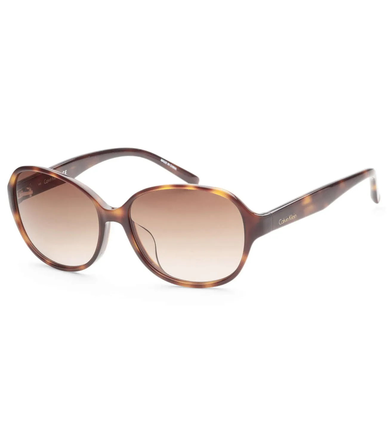 Calvin Klein Women Brown Oval Sunglasses