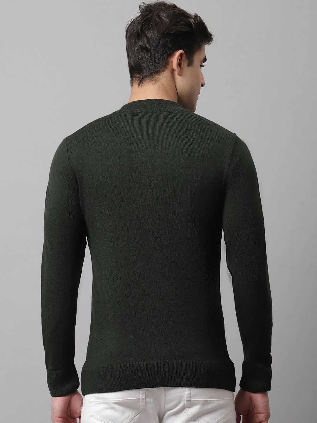 Cantabil  Men Olive Sweater