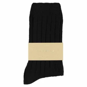 Cashmere Crew Socks Women - Black