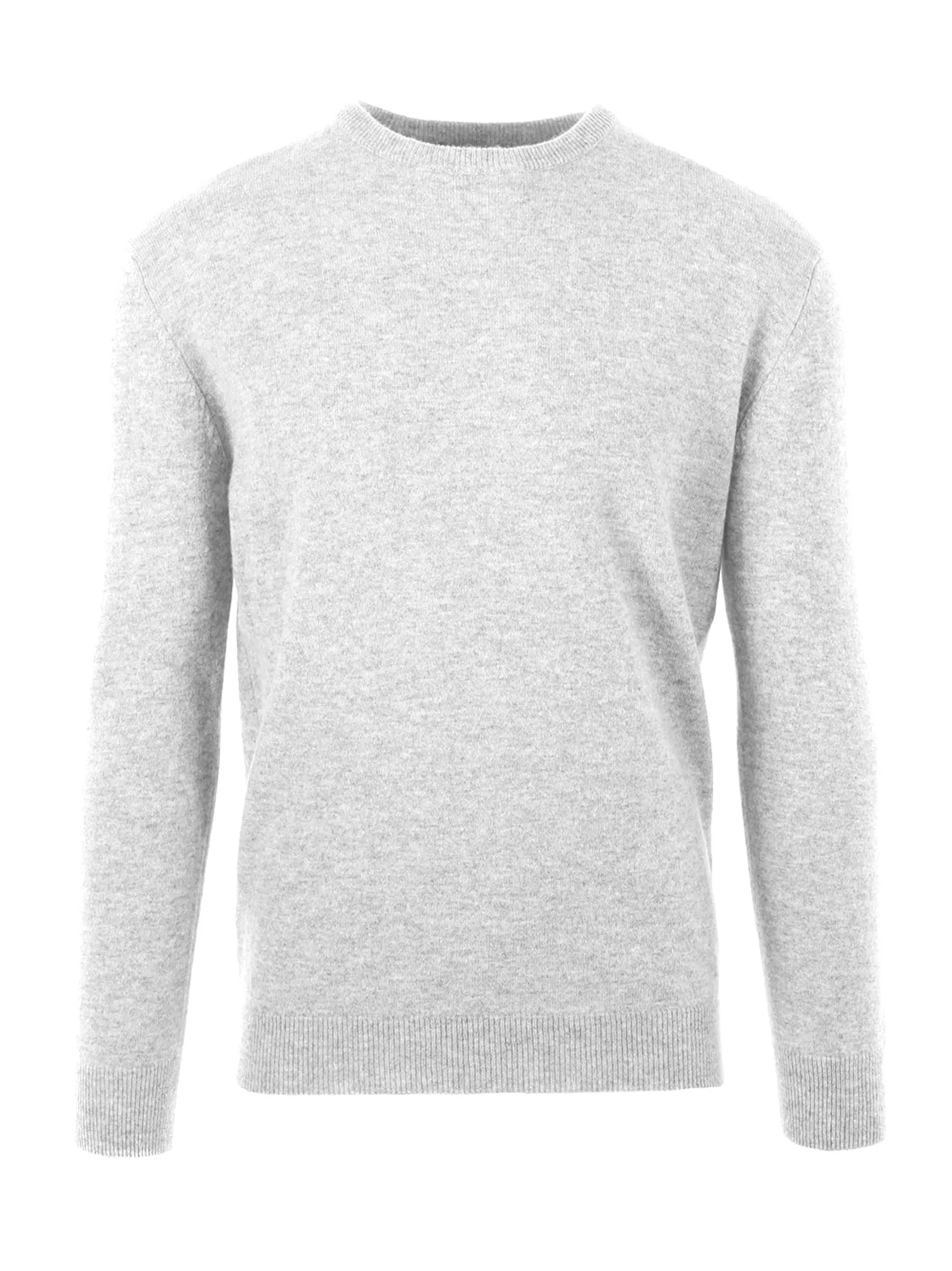 Cashmere sweater men "O-neck" - light grey