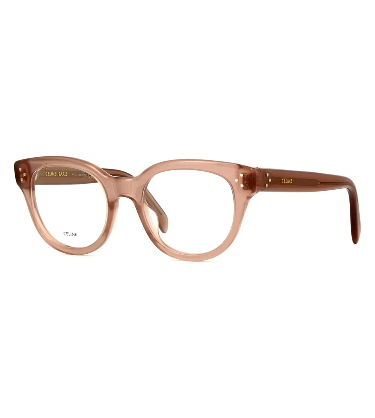 Celine Women Shiny Hazelnut Round Optical Frame