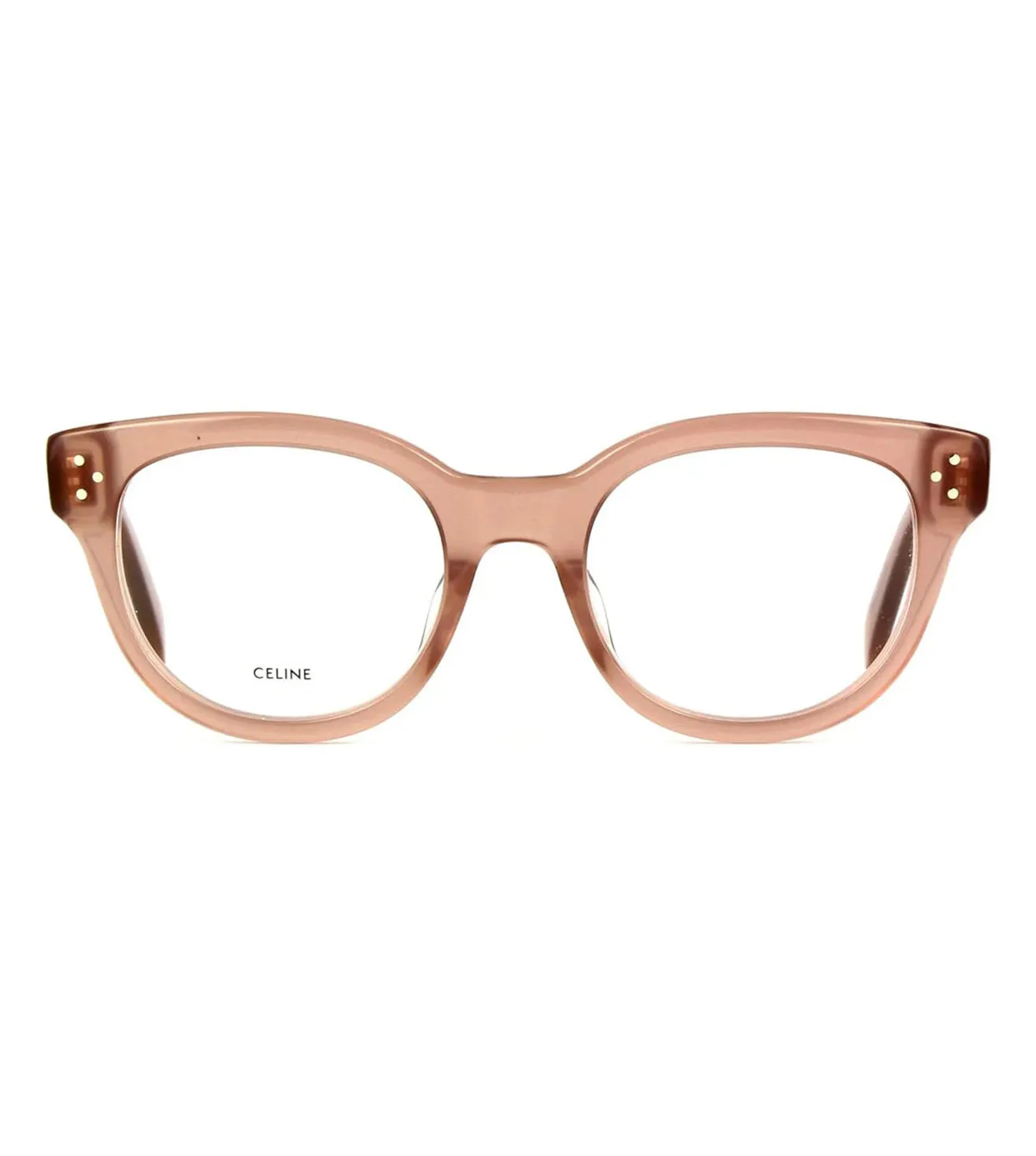 Celine Women Shiny Hazelnut Round Optical Frame