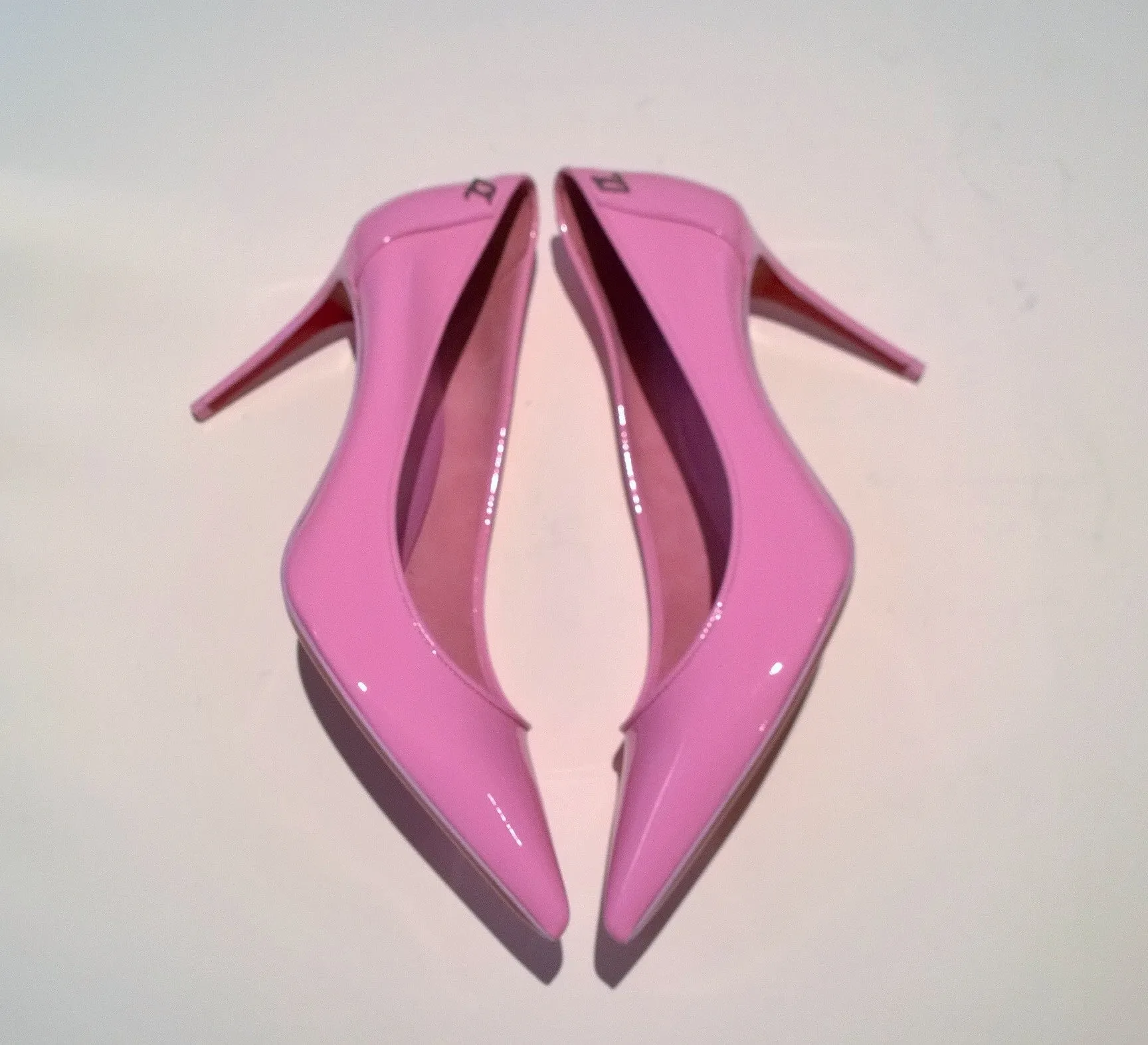 Christian Louboutin Sporty Kate 85 Confettis Lilac Pink Patent Heels