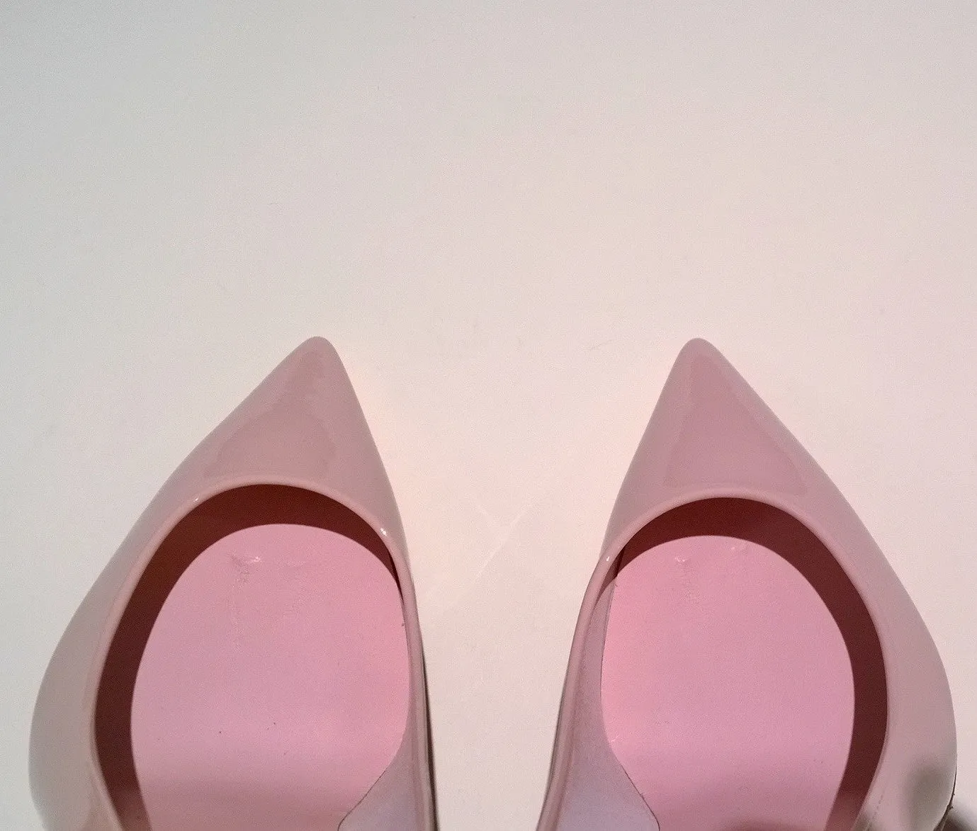 Christian Louboutin Sporty Kate 85 Pale Pink Patent Heels Lin Rosy